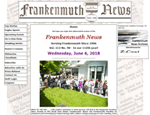 Tablet Screenshot of frankenmuthnews.com